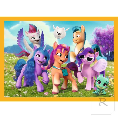 Puzzle - 4w1 - Poznaj kucyki Pony My Little Pony Trefl 34624