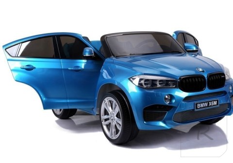 Auto Na Akumulator BMW X6M Niebieskie Lakierowane