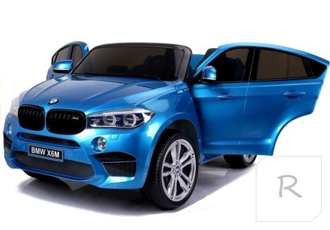 Auto Na Akumulator BMW X6M Niebieskie Lakierowane