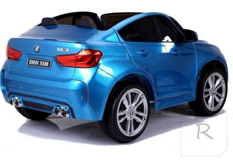 Auto Na Akumulator BMW X6M Niebieskie Lakierowane