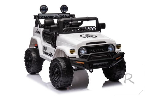 Auto Na Akumulator Toyota FJ Biała 4x4