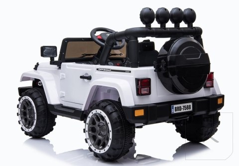 Auto na Akumulator Jeep BRD-7588 Biały 4x4