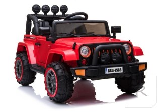 Auto na Akumulator Jeep BRD-7588 Czerwony 4x4