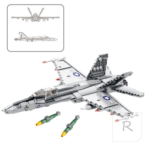 Klocki Konstrukcyjne Myśliwiec F-16 Fighting Falcon 1427el