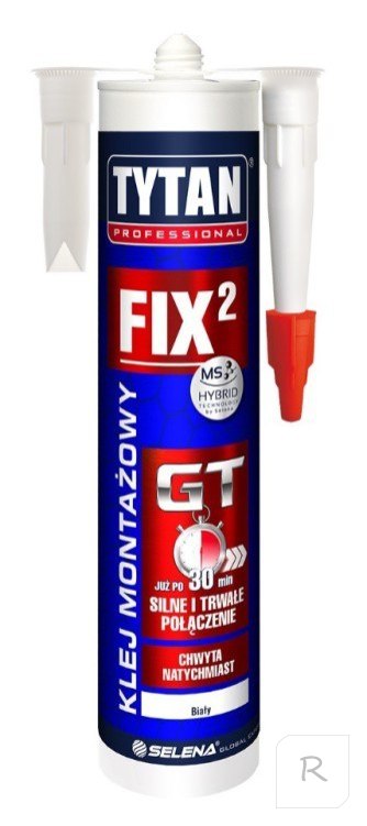 KLEJ MONTAŻOWY FIX2 GT 290ML BIAŁY TYTAN