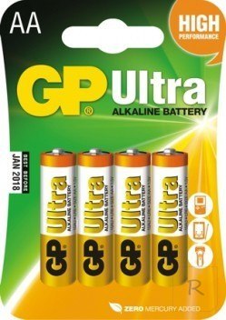 BATERIA ULTRA ALKALINE AA LR6 1.5V 4 SZTUKI GP BATTER