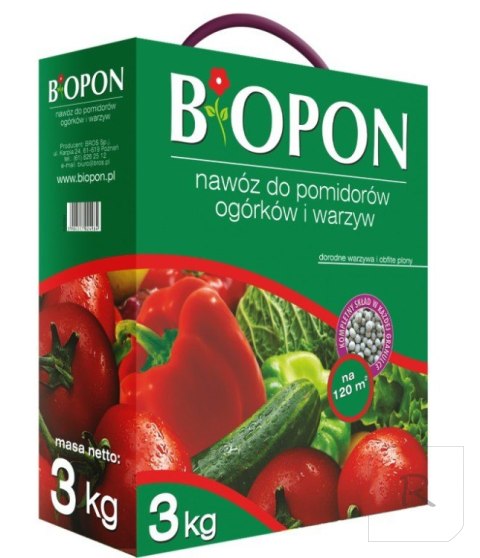 NAWÓZ DO POMIDORÓW, OGÓRKÓW I WARZYW 1 KG BIOPON