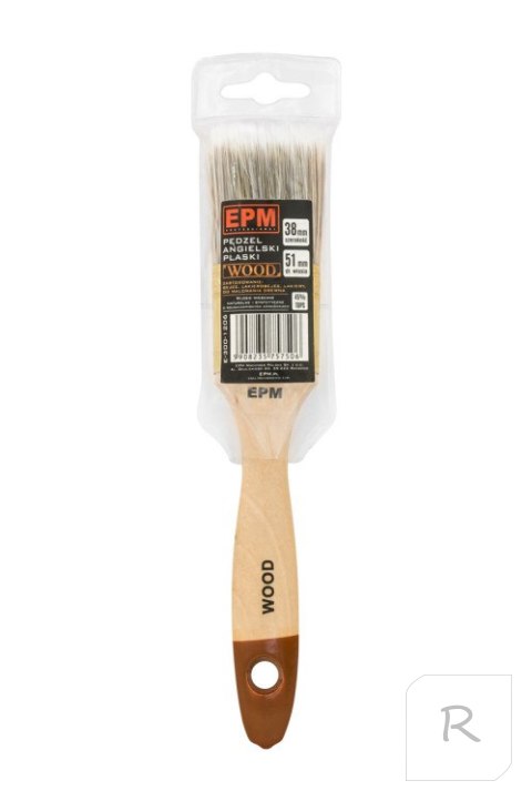 PĘDZEL ANGIELSKI PŁASKI WOOD 76MM - 3'' EPM PROFESSIONAL