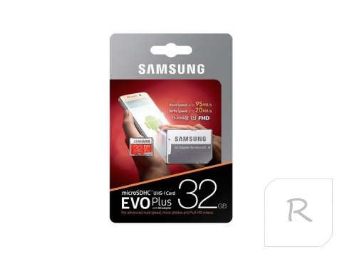 Karta pamięci SAMSUNG EVO+ 32GB micro SD 95 MB/s