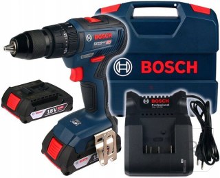 WIERTARKO-WKRĘTARKA AKU. UDAROWA GSB 18V-50 2*2.0AH L-CASE BOSCH NIEBIESKI