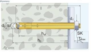 KOŁEK STALOWY 18*100/120/M12 2075.2022 ARVEX