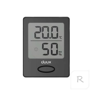 Duux Sense Hygrometer + Thermometer, Black, LCD display