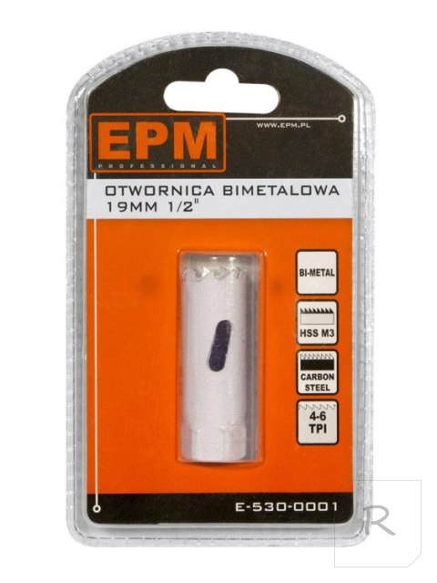 OTWORNICA BI-METALOWA 19MM UCHWYT 1/2'''' EPM PROFESSIONAL