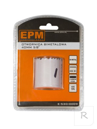 OTWORNICA BI-METALOWA 40MM UCHWYT 5/8'''' EPM PROFESSIONAL