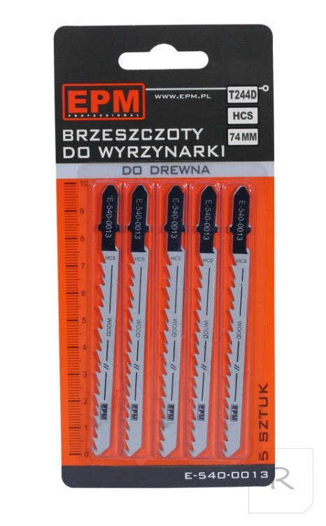 BRZESZCZOT DO WYRZYNARKI 74MM 6TPI DREWNO T244D 5 SZTUK EPM PROFESSIONAL