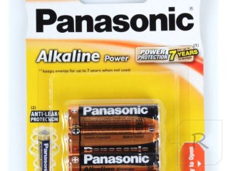 Bateria Alkaliczna Panasonic 1,5V LR03 AAA - Blister 4 Szt