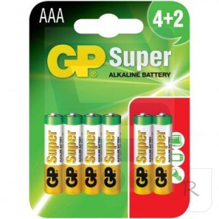 BATERIA SUPER ALKALINE AAA LR3 1.5V 6 SZTUK