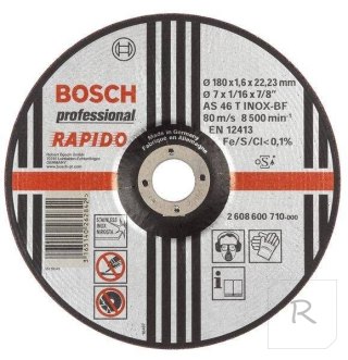 TARCZA WYPUKŁA T27 230*22*1.9 BOSCH RAPIDO