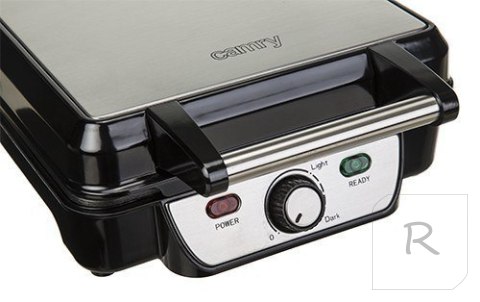 Camry Waffle maker CR 3025 1150 W, Number of pastry 4, Belgium, Black/Stainless steel