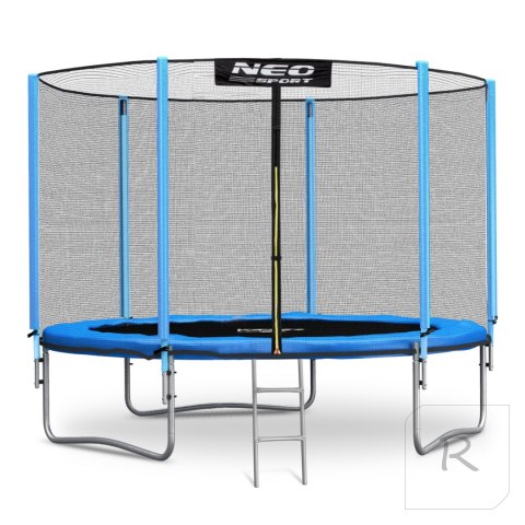 Trampolina ogrodowa 10ft/312cm z siatką zewnętrzną i drabinką Neo-Sport