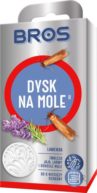 Dysk na Mole Zwalcza Również Jaja i Larwy Lawenda BROS