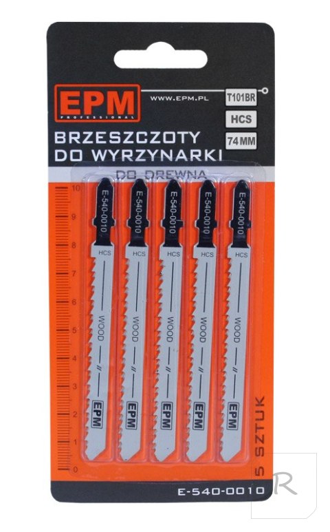 BRZESZCZOT DO WYRZYNARKI 74MM 10TPI DREWNO T101BR 5 SZTUK EPM PROFESSIONAL