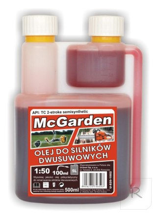 OLEJ DO MIESZANKI DO SILNIKÓW 2-SUWOWYCH 500 ML Z DOZOWNIKIE MCGARDEN