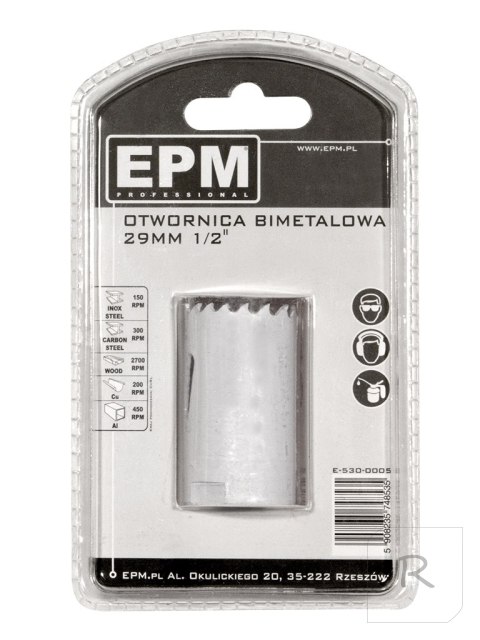 OTWORNICA BI-METALOWA 29MM UCHWYT 1/2'''' EPM PROFESSIONAL