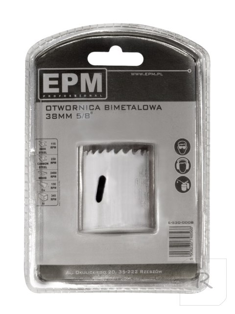 OTWORNICA BI-METALOWA 38MM UCHWYT 5/8'''' EPM PROFESSIONAL