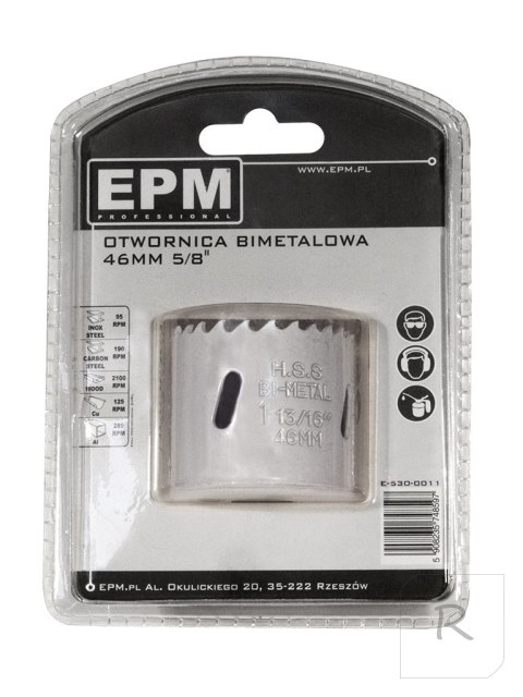 OTWORNICA BI-METALOWA 46MM UCHWYT 5/8'''' EPM PROFESSIONAL