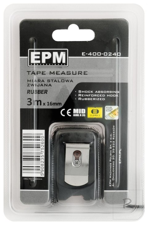 MIARA ZWIJANA RUBBER 3M*16MM EPM PROFESSIONAL