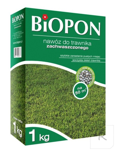 NAWÓZ DO TRAWNIKA ZACHWASZCZONEGO 1 KG BIOPON