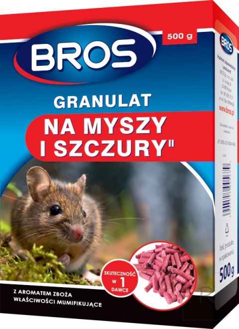 GRANULAT NA MYSZY I SZCZURY 1KG BROS