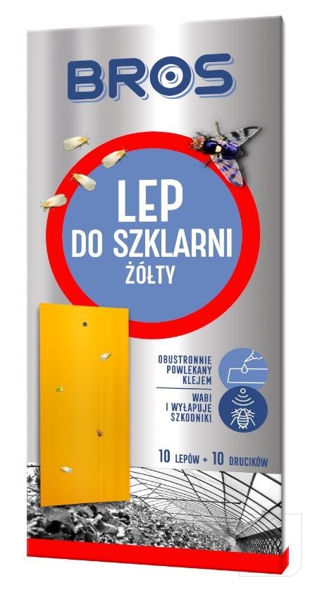 LEP DO SZKLARNI ŻÓŁTY 10 SZT BROS