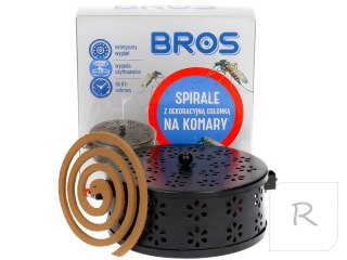 SPIRALE NA KOMARY Z DEKORACYJNĄ OSŁONĄ 6SZTU.