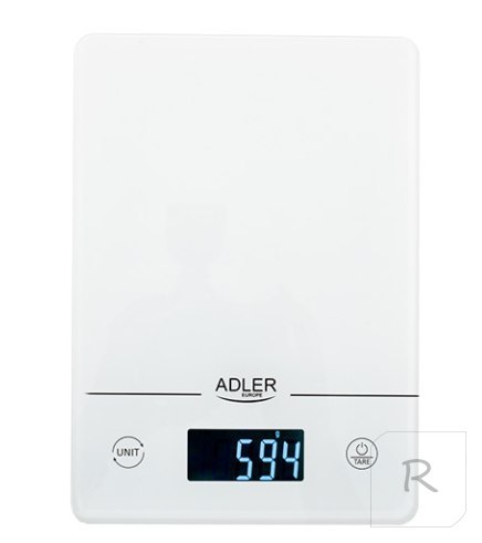 Adler Kitchen scales AD 3170 Maximum weight (capacity) 15 kg, Graduation 1 g, Display type LCD, White