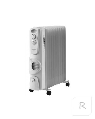 ORAVA OH-11A Electric oil heater, 1000 W, 1500 W and 2500 W, Number of power levels 3, White