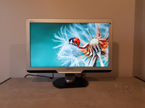 MONITOR PHILIPS 235PL PIVOT DVI SREBNY GŁOŚNIK