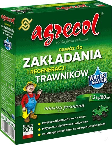 Nawóz Agrecol granulowany do zakładania i regeneracji trawników 1,2kg