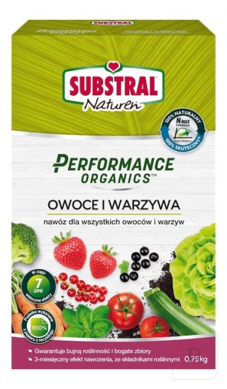 Nawóz Organiczny Substral Performance Organics Owoce i Warzywa 750g