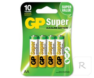 BATERIA SUPER ALKALINE AA LR6 1.5V 4 SZTUKI