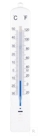 Termometr Ścienny Wewnętrzny Biały 170/28mm 014500