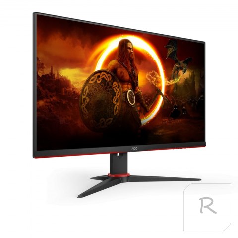 AOC Gaming Monitor 24G2SAE/BK 24 ", VA, FHD, 1920 x 1080, 16:9, 4 ms, 350 cd/m², Black/Red, HDMI ports quantity 2, 165 Hz