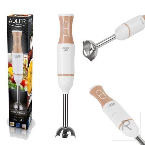 Adler AD 4616 Hand Blender, 500 W, Number of speeds 2, White