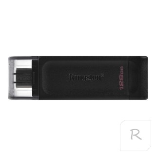 Kingston USB Flash Drive DataTraveler 70 128 GB, USB 3.2 Gen 1 Type-C, Black