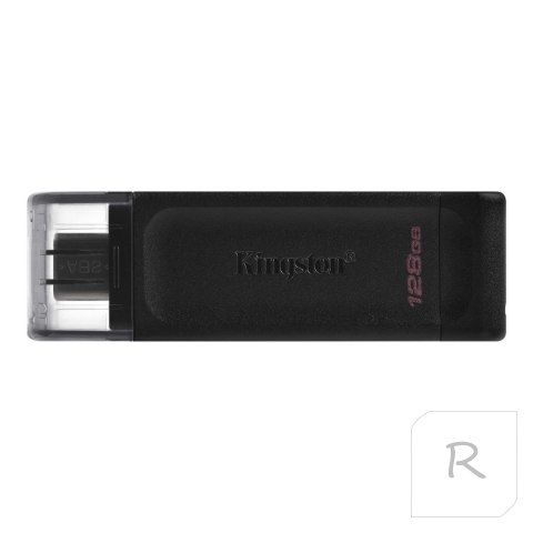 Kingston USB Flash Drive DataTraveler 70 128 GB, USB 3.2 Gen 1 Type-C, Black