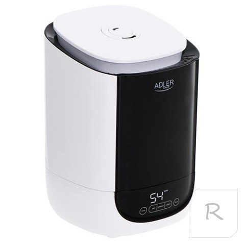 Adler Air Humidifier AD 7966 35 m³, 25 W, Water tank capacity 4.6 L, Ultrasonic, Humidification capacity 280 ml/hr, White/Black