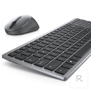 Dell Keyboard and Mouse KM7120W Wireless, 2.4 GHz, Bluetooth 5.0, Keyboard layout US, Titan Gray