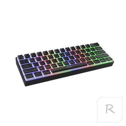 Genesis THOR 660 RGB Gaming keyboard, RGB LED light, US, Black, Bluetooth, Wired, Wireless connection, Gateron Red Switch