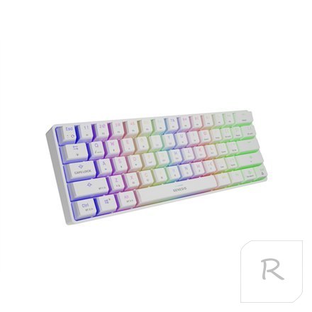 Genesis THOR 660 RGB Gaming keyboard, RGB LED light, US, White, Bluetooth, Wired, Wireless connection, Gateron Red Switch